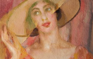 Miss Simpatia (Giacomo Balla, Veli rosa. Ritratto di luce, 1921)